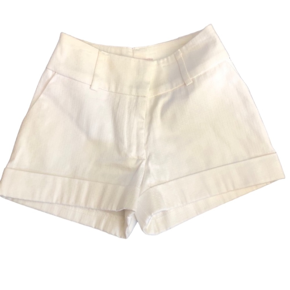 Aqua White Shorts Textured Girls Size Small
